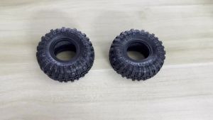 1.0 Crawler Tires (4pcs) 1.0 Rubber Mud Tires OD60 * 22mm for 1/18 1/24 RC Crawler TRX4M Axial SCX24 FMS FCX18 FMS FCX24 Tires