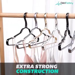 Premium Aluminum Alloy Non-marking Drying Rack Household Hanger Emas Gold Hanger Penyangkut Baju Emas