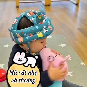 Mũ Bảo Vệ Đầu Cho Bé Tập Đi Siêu Nhẹ Và Thông Thoáng