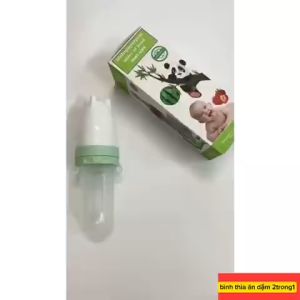 Bình thìa ăn dặm silicon cho bé 2 trong 1 Baby30ml tặng kèm thìa và núm nhai [Chịu nhiệt 120 độ] CHO BÉ TỪ 0-36 tháng tuổi