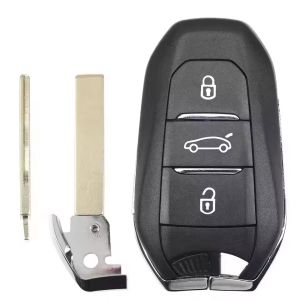 Chìa Khóa Điều Khiển Từ Xa Thông Minh KEYECU 434 MHz HITAG AES 4A Chip Dành Cho Peugeot 308 408 5008 Citroen C3 C4 A3M05 A3M65 A3M15 Thay Thế