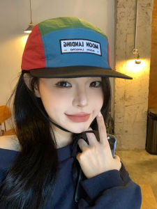 New 2025 American Style Speed Dry Flat Brim Baseball Cap Womens Spring Autumn Versatile Face Covering Small Face Trendy Cap