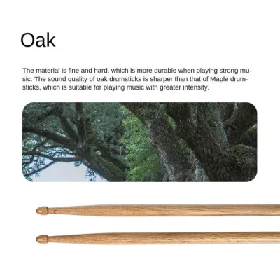 5A/7A Drum Sticks Classic Oak /Walnut/Maple Wood Drumsticks Professional Drum Stick Percussion Instrument Accessories Drum Set