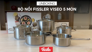 Nồi thép Fissler Viseo nắp kính sản xuất tại Đức chính hãng bảo hành 24 tháng