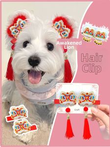 VOA | Lion Dance New Year Celebration Pet Hairpin