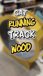 Treadmill Kayu Untuk Kucing / Cat Running Track Wood / Wooden Cat Treadmill - Size M / L / XL