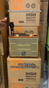 Loa karaoke xách tay KP P08 Đỉnh Cao Âm Thanh Cao Cấp Giá Rẻ Tặng Kèm 2 Micro Không Dây Kết Nối : Bluetooth. Usb Thẻ Nhớ Âm Trầm Sâu Mềm Nghe Nhạc Hay Tiếng Micro Bay Nhẹ Hát Hay Bảo Hành 1 Năm.