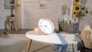[SG Seller] Modern Designer Wall Clock Silent Wood Light Living Room Home Furniture Minimalist Japanese Korean Vintage