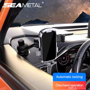 SEAMETAL Car Phone Holder for Car Side Window Air Vent Hook Base Mobile Phone Navigation Bracket Anti-drop Phone Car Stand Holder