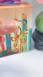Women's Gold Jewelry: 24k Maple Leaf Earrings & Buy 1 Get 1 Free Deals
