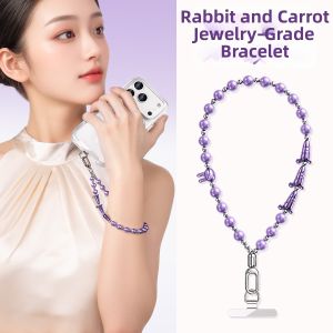 YINGYUE | Elegant Pearl and Crystal Phone Chain