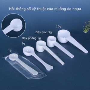 muỗng đong định lượng khi làm bánh múc bột múc kem trong spa，1g 3g 5g 10g nhựa PP an toàn sức khỏe - Lazada