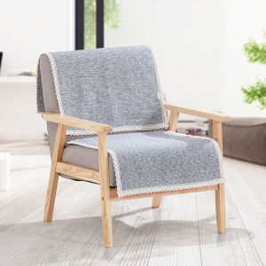 All-Season Single Linen and Cotton Thickened Seat Cushion