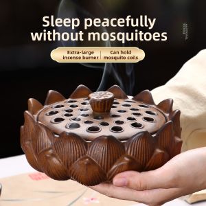 FUSHENGTANG | Fireproof Ceramic Mosquito Incense Holder with Lid