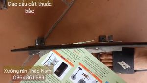 Dao cầu cắt thuốc đông y lưỡi bằng thép nhíp xe loại 1 sắc bén cắt được cây thuốc to