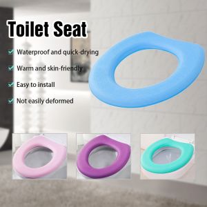 1pc EVA Waterproof Toilet Seat Cover Toilet Cover Pad Soft Thickened Toilet Seat Washable Toilet Cushion