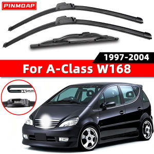 PINMOAP Suitable For Mercedes Benz A-Class W168 1997-2004 Wiper Replacement With Silent Rubber Strip Cleaning Windshield Wipers