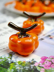 Handmade Ceramic Chopsticks Holder Cute Pumpkin Design Nordic Style Home Use Creative Chinese Japanese Style Dining Utensils Rack