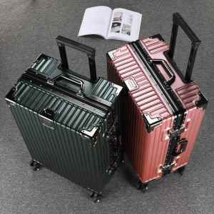 LIWAN | Sturdy Durable Aluminum Frame Password Lock Luggage 24in