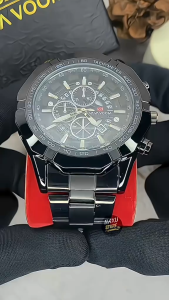 Jam Tangan Kasual Bisnis Pria Vavavoom Stainless Steel Asli Tahan Air Import Premium