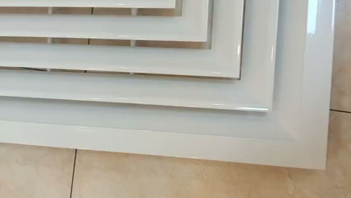 Cửa gió khuếch tán 600x600, miệng gió cấp điều hoà, miệng gió điều hoà thông gió, cửa gió vuông, nan gió khuếch tán