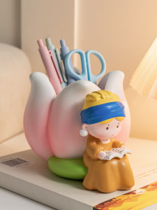 Cute Pearl Earrings Office Desktop Decorations Creative Practical Birthday Gifts for Girls Resin Storage Organizer Decorative Accessories