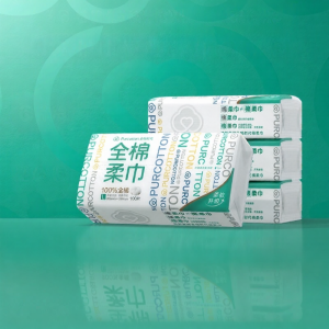 100% Cotton Facial Wipes 100 Sheets * 4 Packs