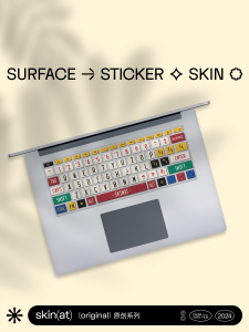 SkinAT Keyboard Film Microsoft Surface pro 12 Tablet Keyboard Color Film Sticker for Surface Laptop 8 Book 3 Protective Film