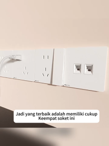 COZY Saklar modern style Infinity White/ Stop Kontak / Sakelar / Saklar Rumah Gabungan saklar putih full frem / saklar rumah
