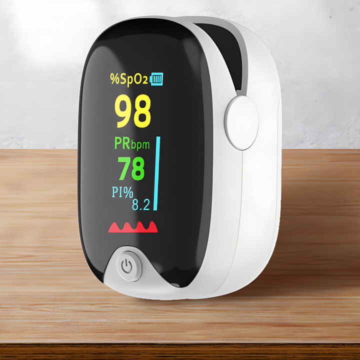 Keep Tabs On Your Health: CONTEC CMS50M Fingertip Pulse Oximeter - Blood Oxygen & Heart Rate Monitor (Black)