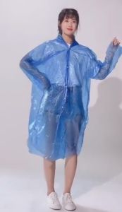 SK-C1219 Jas Hujan Plastik Warna Lengan Panjang Ukuran Dewasa / Rain Coat Jas Hujan Lipat / Ponco