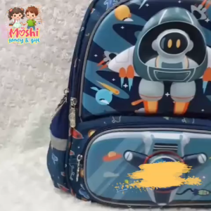 Tas Anak Ransel Sekolah Motif Astronot / Tas Sekolah Anak Motif Astronot Planet TK / Tas Gendong Anak Laki-Laki TK / Backpack Junior School Boy SD