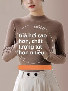 MiiOW | Áo len cổ cao bằng lông cừu dài tay ấm áp cho nữ MiiOW Cat Person Áo len dệt kim phong cách Hàn Quốc thường ngày mùa thu đông