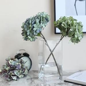 Artificial Minimalist Hydrangea Flowers Home Room Vase Table Festival Wedding Wreath Garden Decoration DIY Gifts Bridal Bouquets