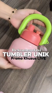 Eatkit Vacuum Thermos Stainless Steel 650ml Botol Minum Tahan Panas Tumbler Handle Linlin Tritan
