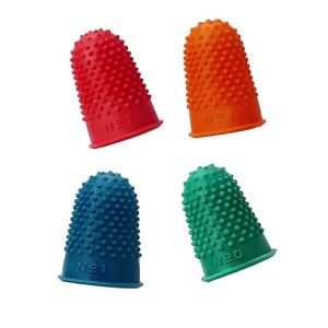 5Pcs Rubber Thimble Protector Counting Cone Quilter for Sewing Finger Tip Craft