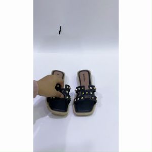 Sandal Slop Jelly Karet Teplek Sendal Flat Wanita Slip-on Korean Style Import Balance 088-1V