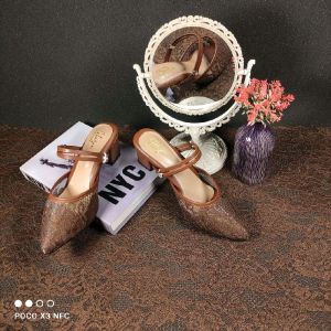 GHAZIA - 508 Sendal High Heels Brukat  Wanita Pengantin Pesta luxury shoes