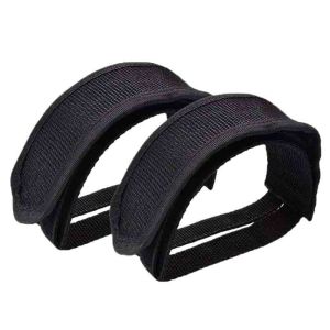 1/2pcs Black Outdoor Bicycle Pedal Strap Fixed Pedal Strap Mountain Bike Ultra Light Nylon Pedal Dog Mouth Cover Pedal Strap