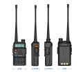 Bộ đàm Baofeng UV-5R phiên bản mới nhỏ gọn  Bộ đàm 2 băng tần số UHF/VHF kết hợp nghe đài FM và đèn pin chiếu sáng chuyên dụng cho bộ đàm, Bộ đàm công suất cao. 