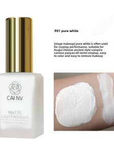 เพียว สีขาว รองพื้นชนิดน้ำแวมไพร์ประสิทธิภาพสีข้าวสาลีสีบรอนซ์สีเหลืองสีดำผิวกระจ่างใส สีขาว รองพื้นแต่งหน้า