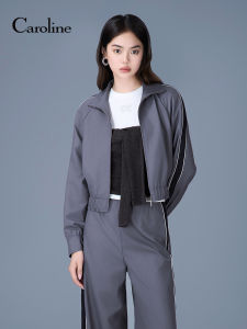 Caroline Salt Series Sportswear Jacket Loose Feel Autumn 2025 New Style XRC4W11B Womens Commute Style Composite Fabric Coat