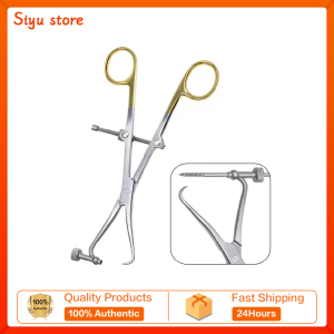 GREATLH Pointed Reduction Forceps with Guide Hole Bone Plate Holding Forceps Stainless Steel Orthopedic Pet Surgical Instruments