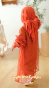 Baju Gamis Dress Muslim Anak Perempuan Teracotta Model Terbaru | Gaun Anak Mewah Pesta Ulang Tahun Bayi Newborn 0 1 2 3 4 5 6 7 8 9 10 11 12 Tahun