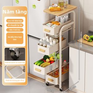 SHENGHUOXUANYAN | Xe Đẩy Lưu Trữ Nhiều Tầng Cho Không Gian Hẹp