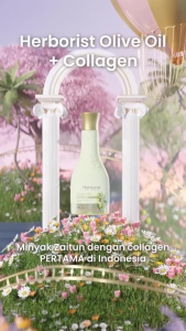 Herborist Olive Oil + Collagen 75ml & 150ml - Minyak Zaitun Dengan Collagen - Melembabkan Kulit - Ratu Kosmetik Online