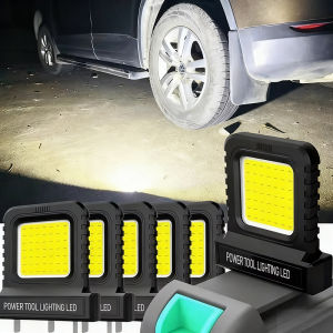 【Swan Home】LED Work Light Adjustable Plug IP67 Waterproof Work Lights Power Tool Accessories Home Lithium Battery Pack Power Supply
