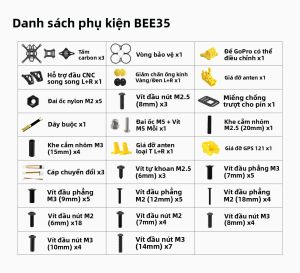 Khung Máy Bay Không Người Lái FPV Cinewhoop Speedybee Bee35 Pro 3.5 Inch Tương Thích Với GoPro Bộ Phụ Kiện Máy Bay Không Người Lái Nhẹ Dành Cho Máy Bay Không Người Lái