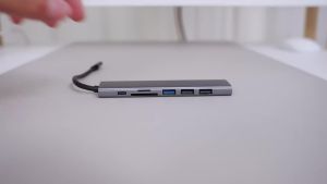 CABLETIME 7 Trong 1 Loại C USB Hub 4K Đầu Ra HDMI Đầu Đọc Thẻ SD/TF PD Bộ Chuyển Đổi Sạc Nhanh Cho MacBook Pro/Air USB-C Splitter