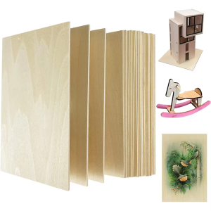 5Pcs 15*10CM*2MM Thin Basswood Board Blank Unfinished Wood Craft Model Making